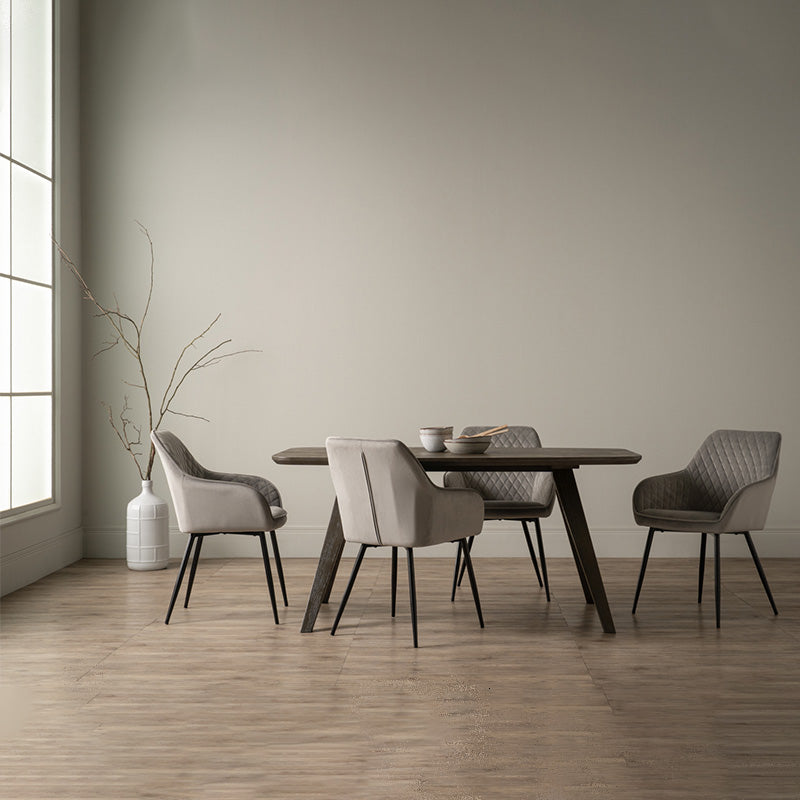 HAKON Dining Chair -  Grey & Black