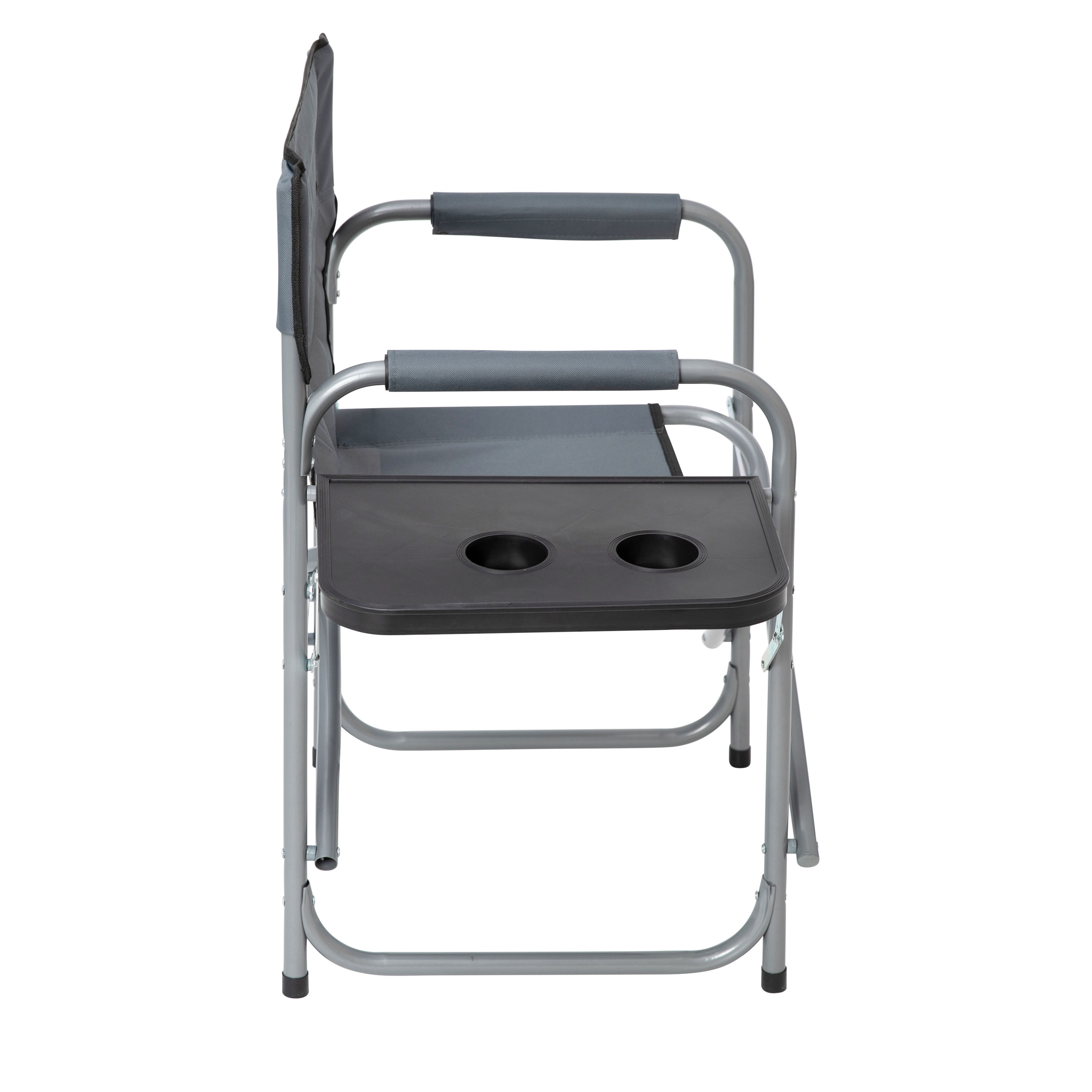 Flash Furniture Steel Camping Chair， Gray