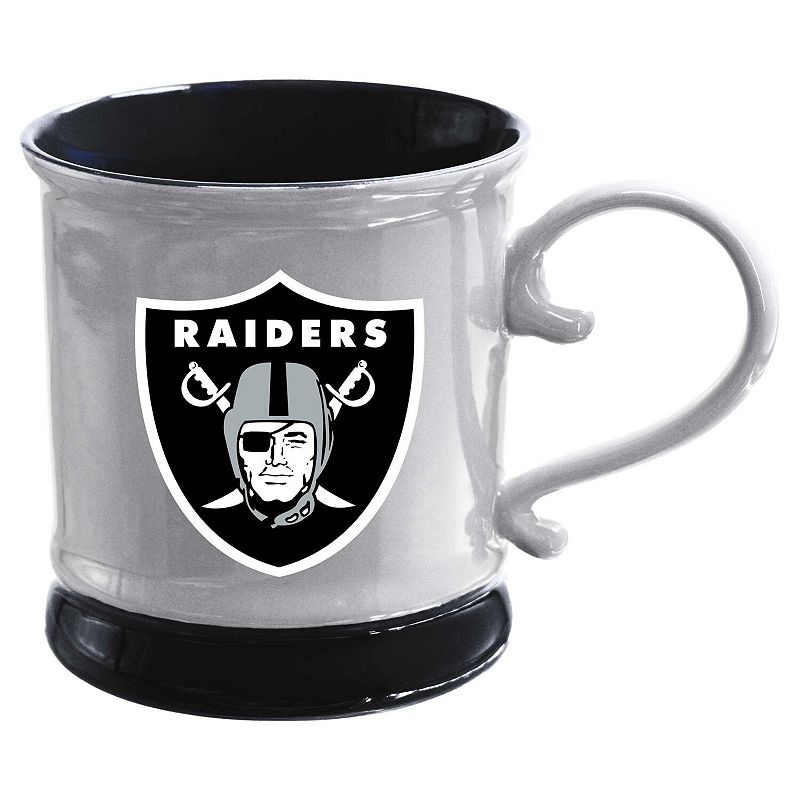 The Memory Company Las Vegas Raiders 16oz. Fluted Mug with Swirl Handle