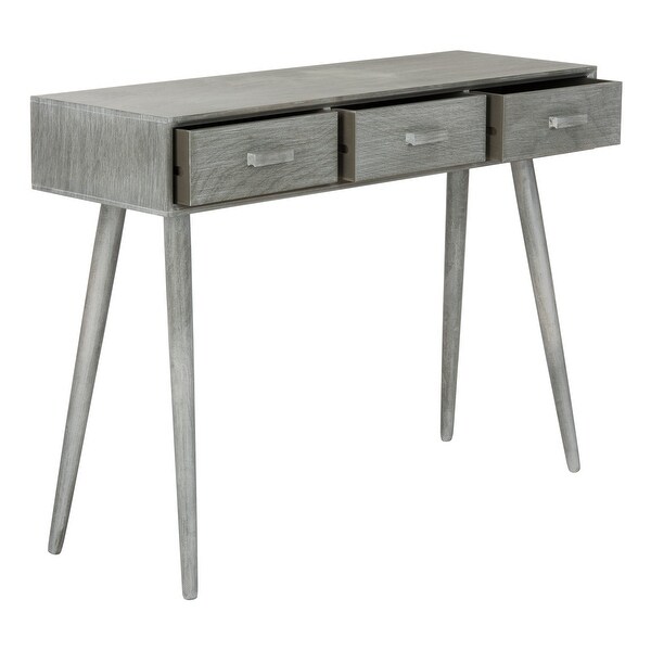 SAFAVIEH Albus Slate Grey 3-drawer Console Table - 41.8