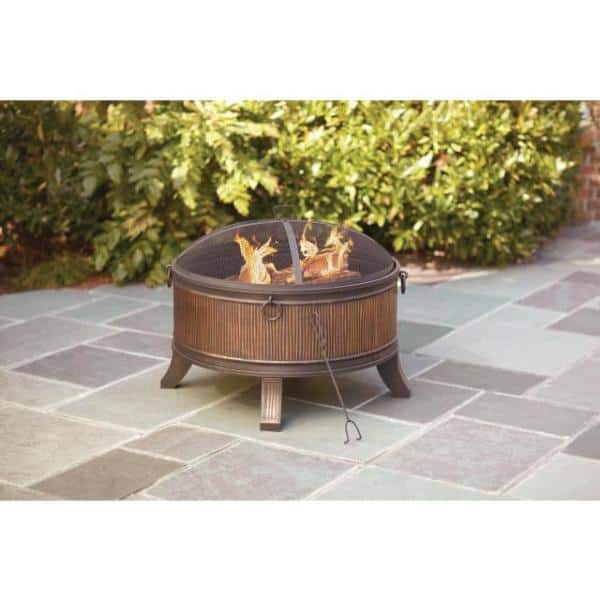 Hampton Bay Emberjack 36 in. Round Steel Fire Pit FT-01E