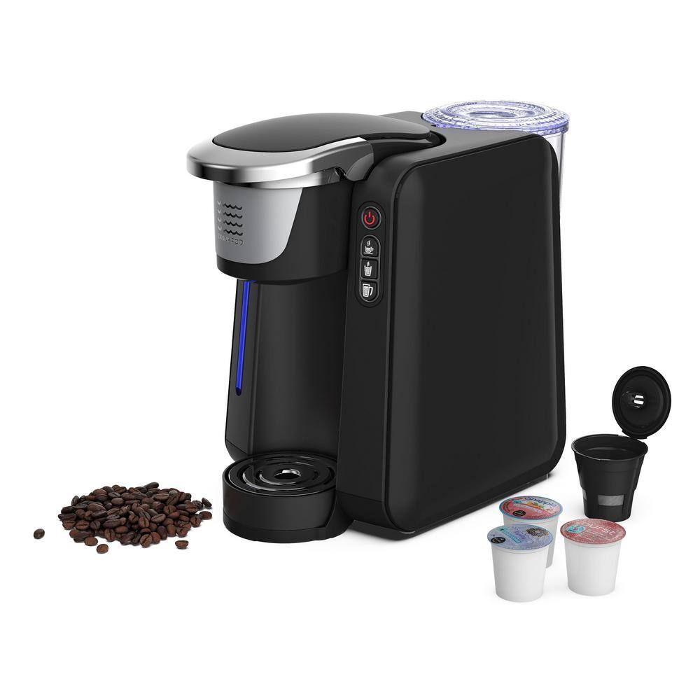 DRINKPOD JAVAPod K-Cup Black Coffee Maker Single Serve Brewer 10 Cup Refillable or Unlimited Cup In-Line Direct Water Connection DPJPOD1K