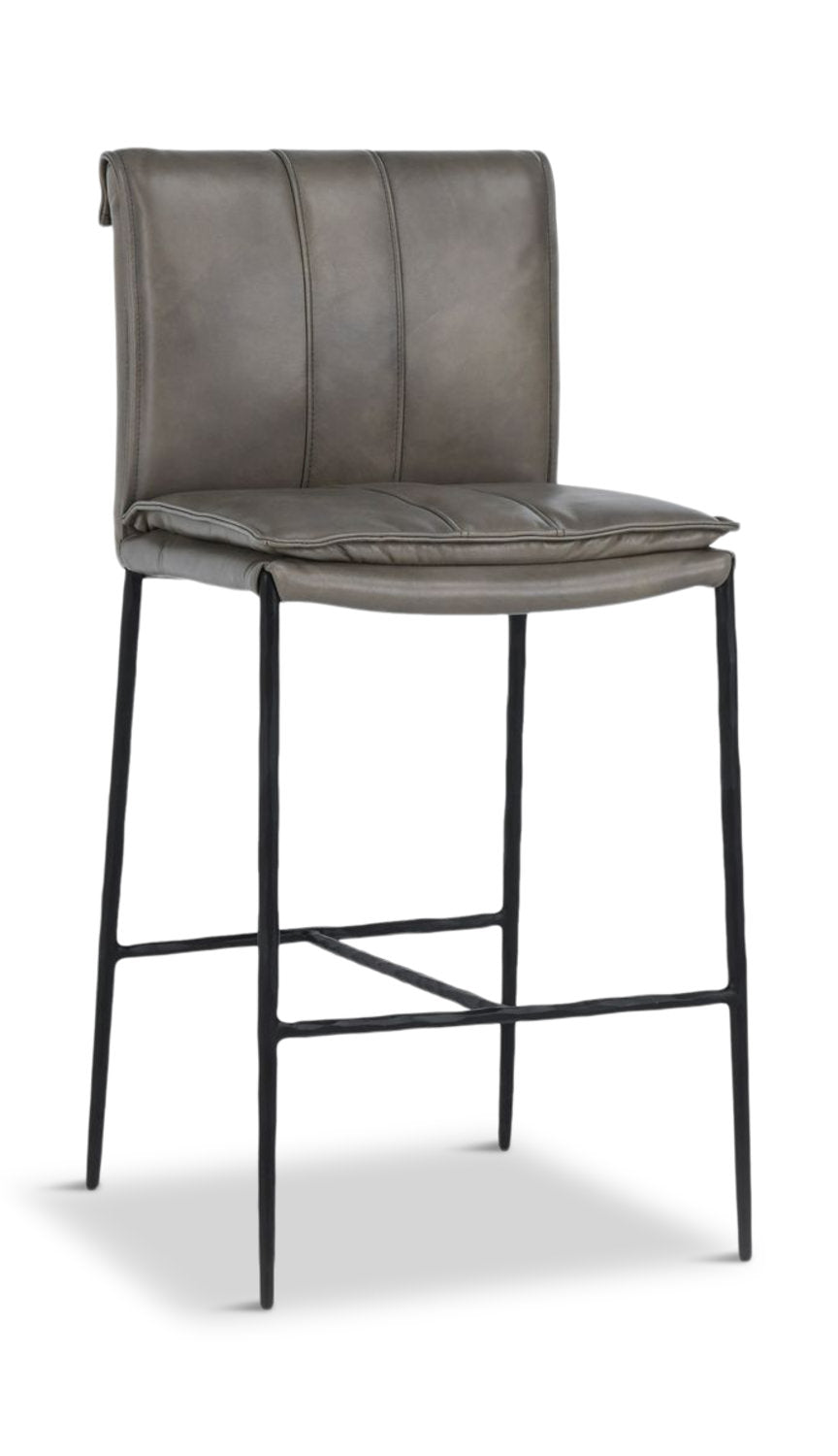 Mayer Leather Counter Stool - 3 Color choices