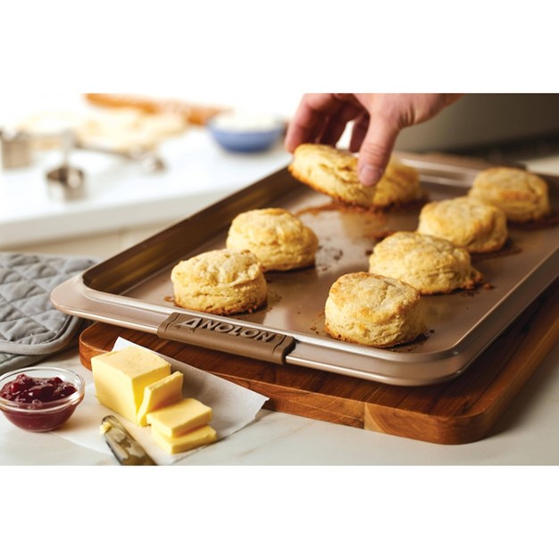 X 17 quot Nonstick Cookie Sheet With Silicone Grips