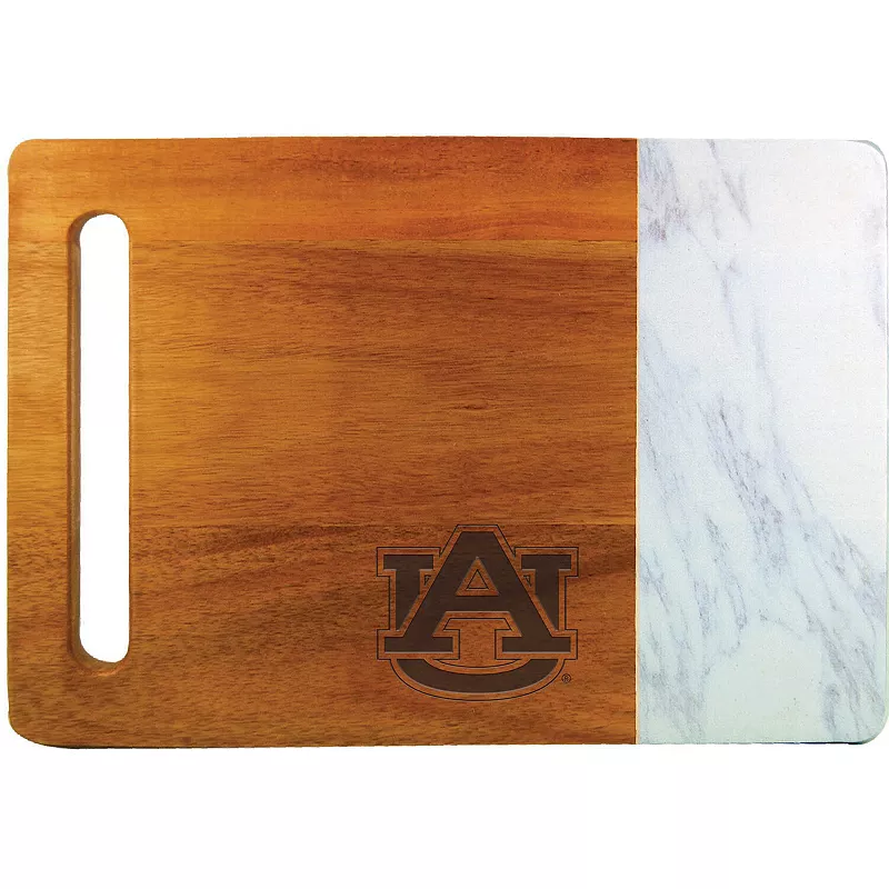 Auburn Tigers Cutting and Serving Board with Faux Marble