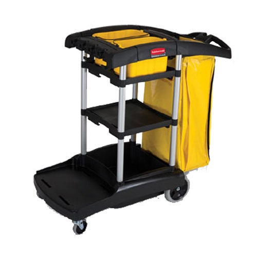 Rubbermaid FG9T7200BLA High Capacity Cleaning Cart