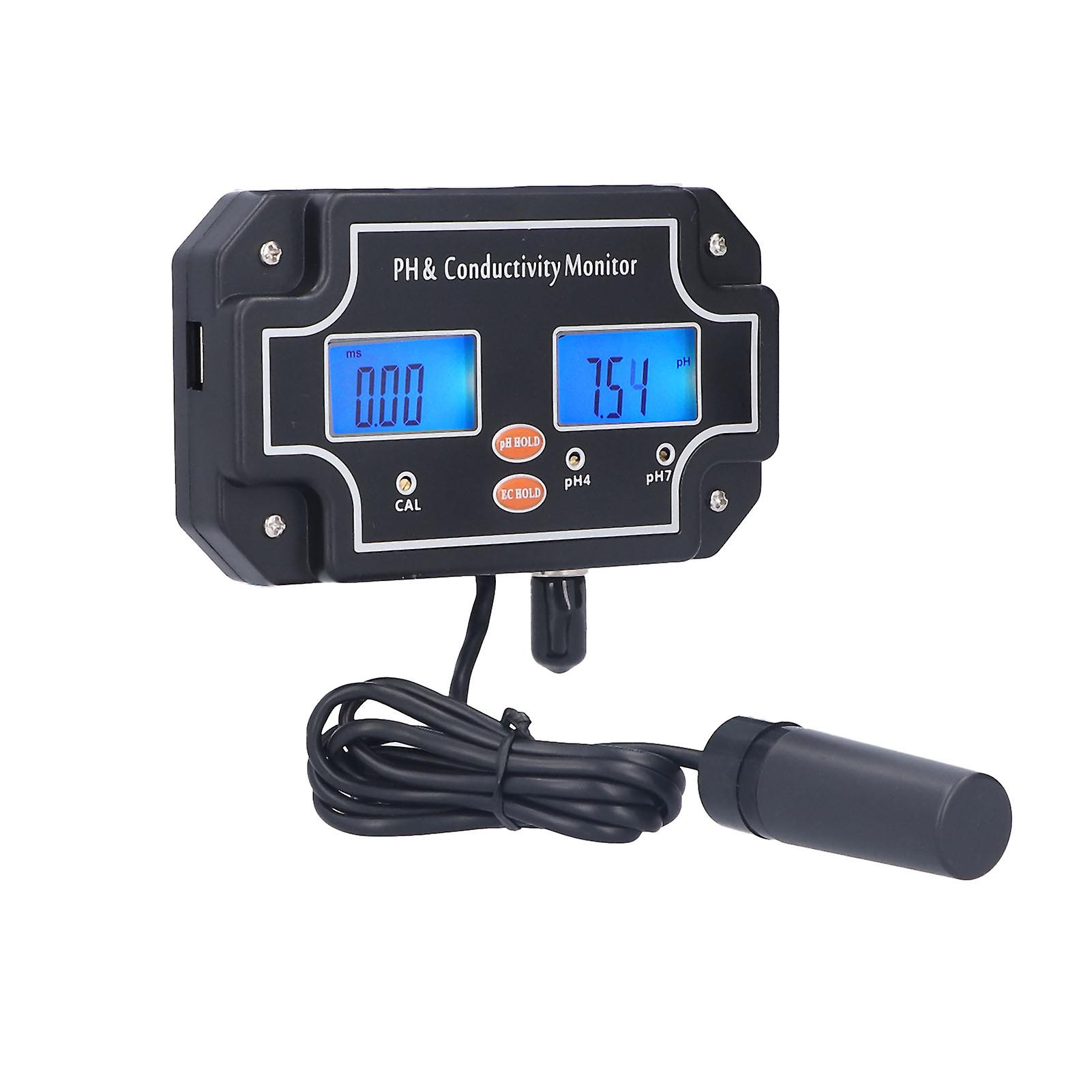 Ph2681 Ph/ec Water Quality Tester Atc Ph Meter Dc6v Hydroponic Monitor For Fish Tank Aquariumus Plug 110v