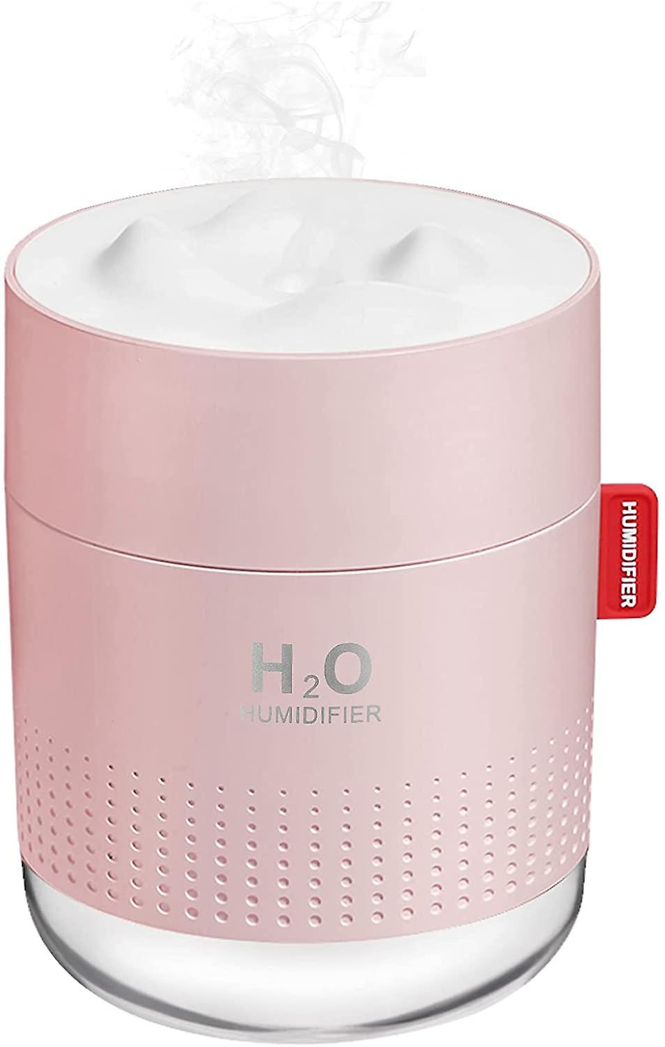 Portable 500 Ml Mini Cold Fog Humidifier With Two Fog Modes (pink)