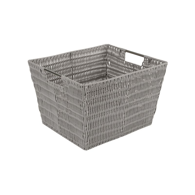 Simplify Large Rattan Storage Tote Basket