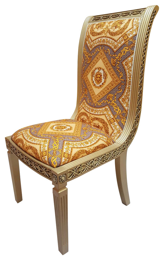 Blossom Dining Chair  Champagne  Without Arms   Traditional   Dining Chairs   by Infinity Furniture  Houzz