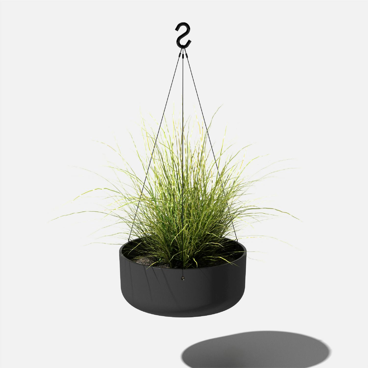 Veradek Pure Series 15 Round Hanging Planter with Crack Proof Construction