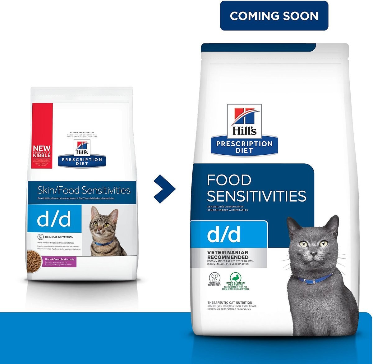 Hill's Prescription Diet d/d Skin/Food Sensitivities Duck and Green Pea Dry Cat Food