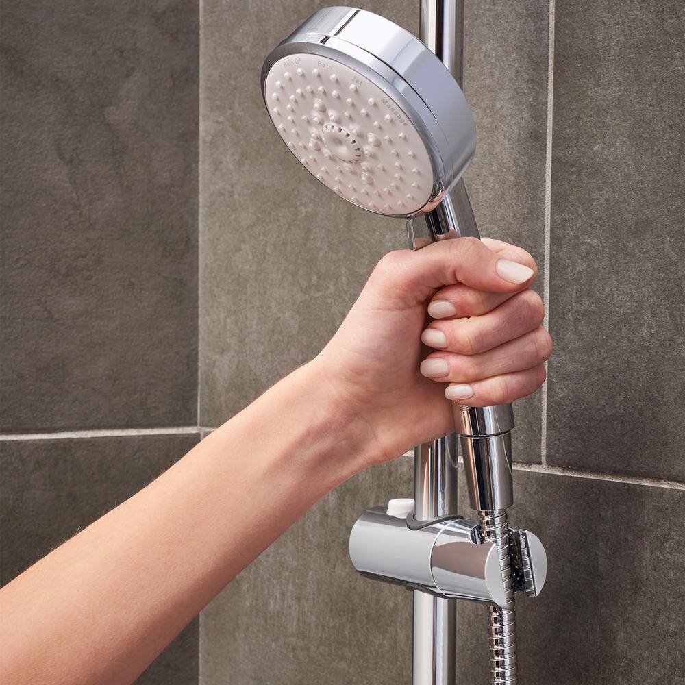 GROHE Vitalio 5-spray 7 in. Dual Shower Head and Handheld Shower Head in Chrome 26520000