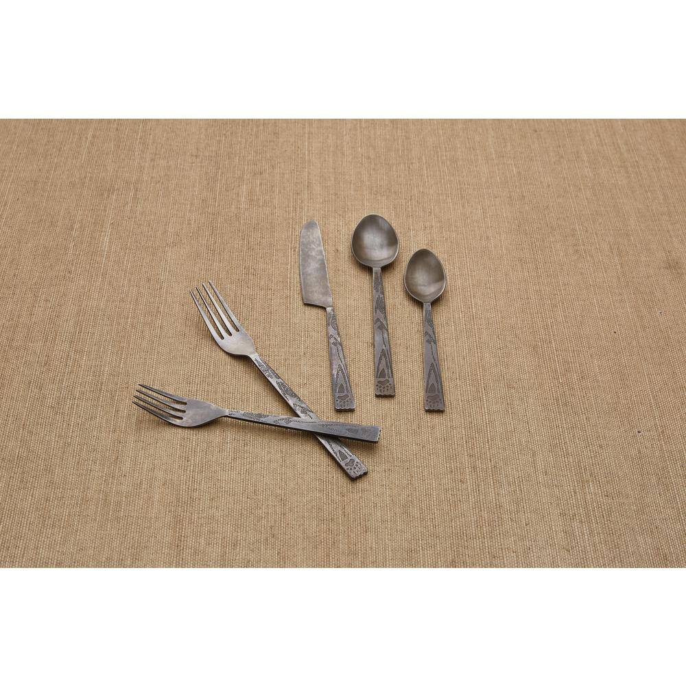 Park Designs Bear Tracks 5-Piece Place Setting Flatware Set (Service for 1) 030-208