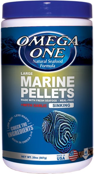 Omega One Large Marine Pellets with Garlic Fish Food