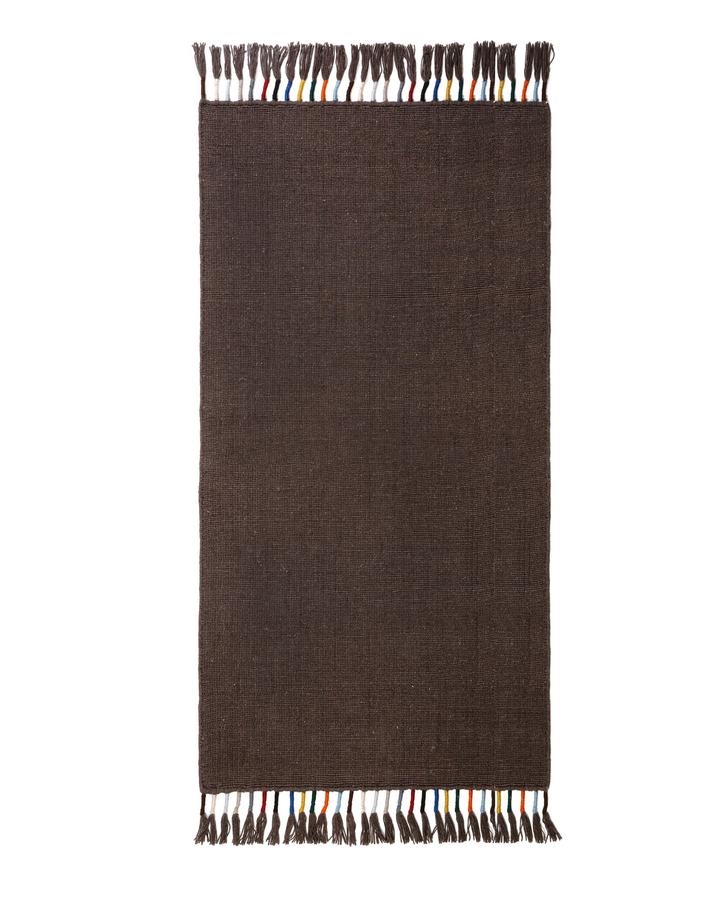 Tassle Handwoven Rug in Mocha in multiple sizes