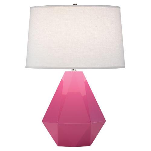 Delta Table Lamp (Multiple Colors) with Oyster Linen Shade