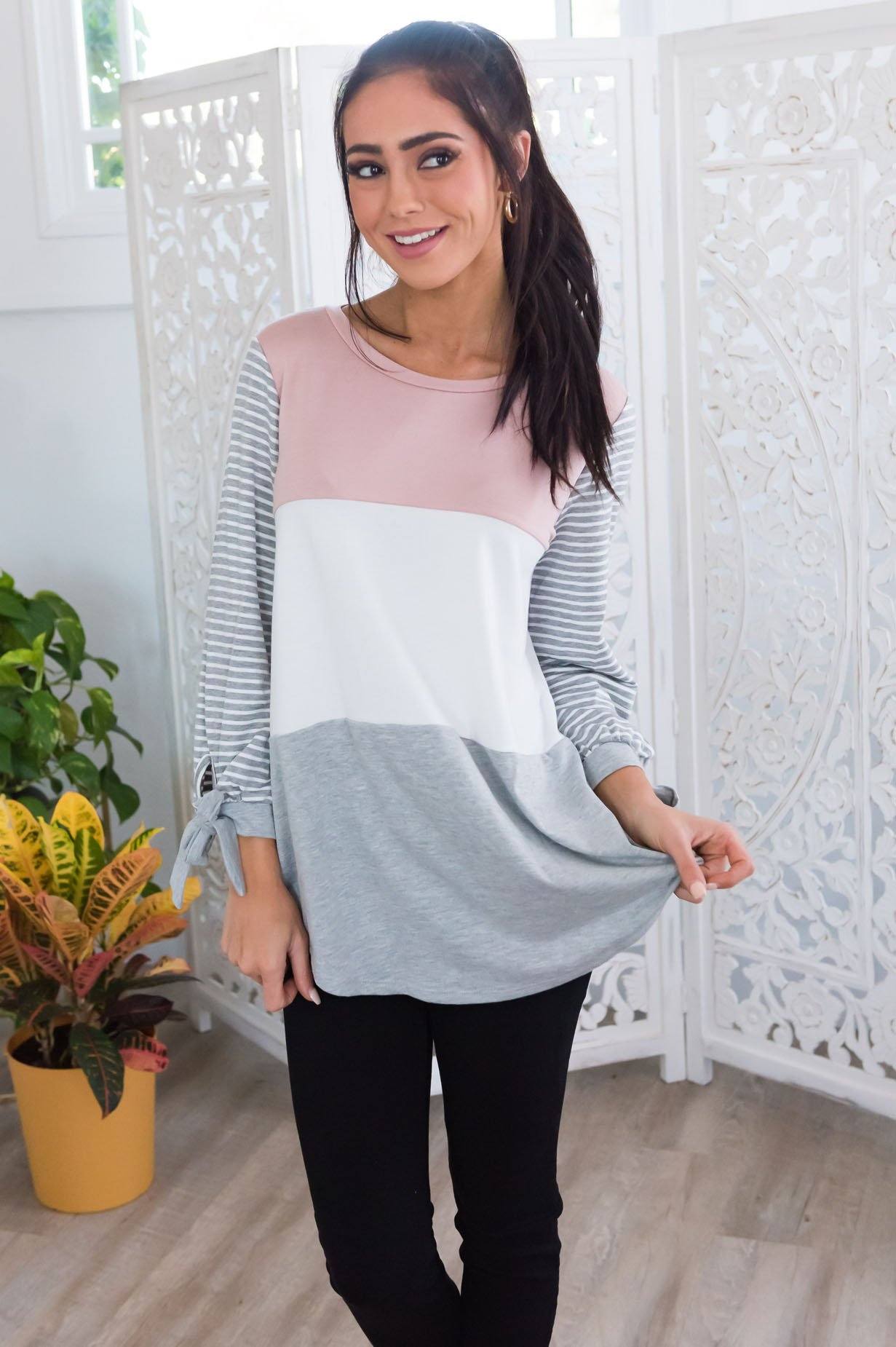 Express Yourself Modest Block Top