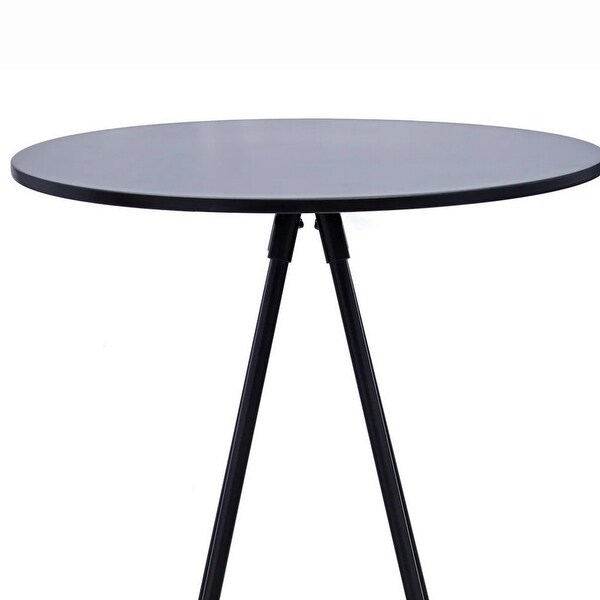 44 Inch Modern Bar Table， Hairpin Legs， Spacer， Composite Wood Surface