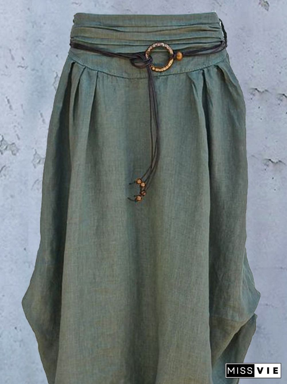 Cotton Ruched Vintage Skirts