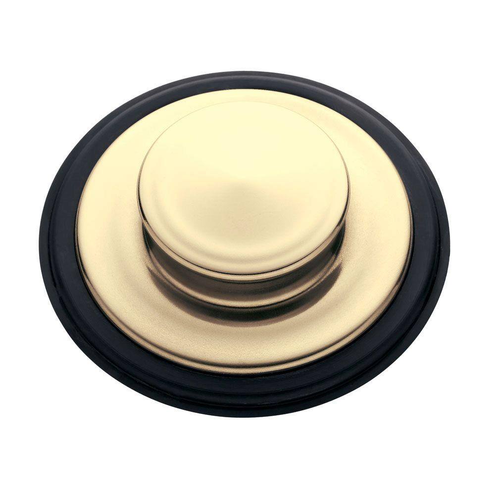 InSinkErator Kitchen Sink Flange  Sink Stopper for InSinkErator Garbage Disposals in French Gold FLGSTP-FG