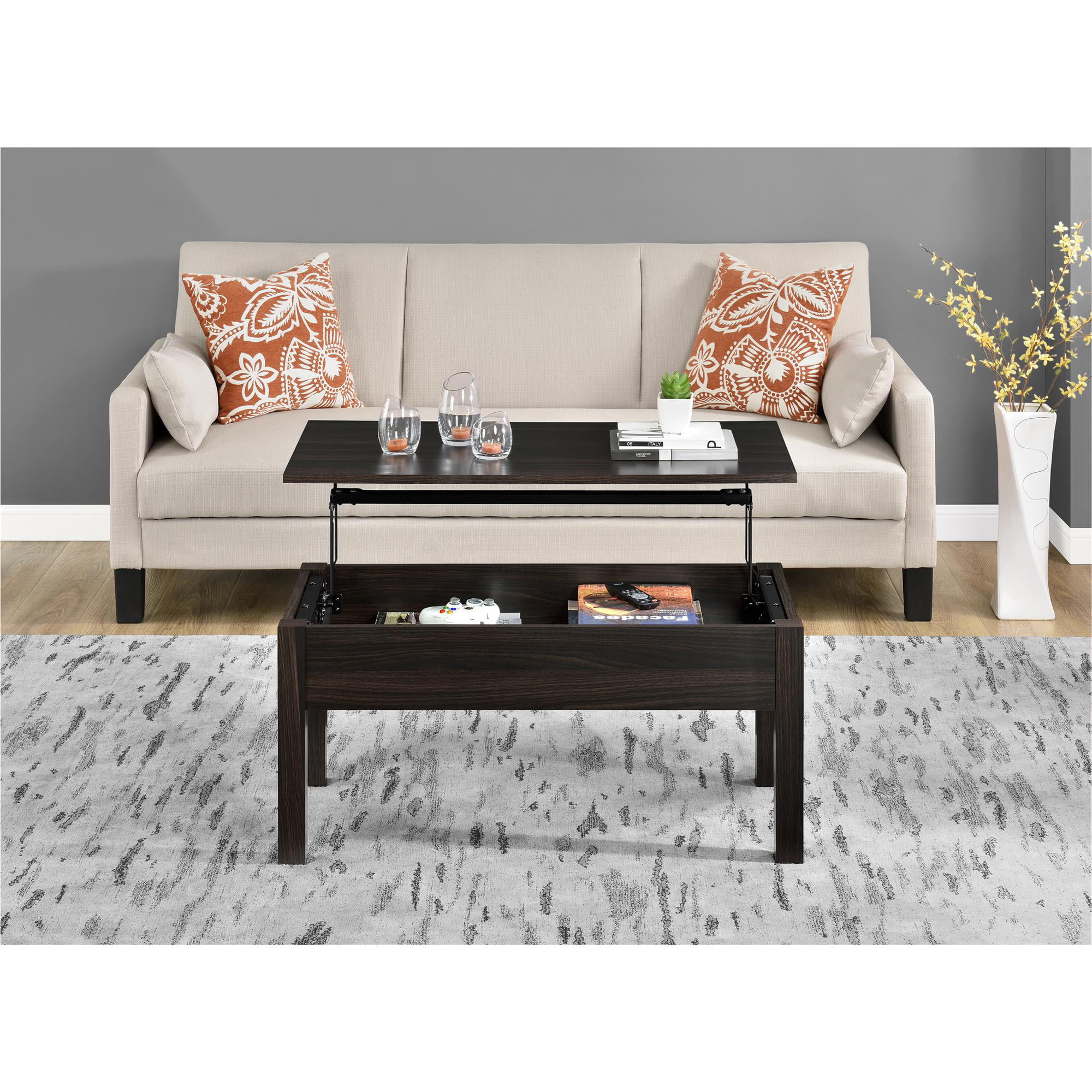 Mainstays Lift Top Coffee Table， Espresso