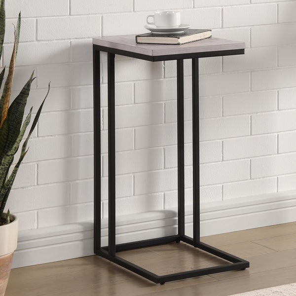 Furniture of America Rendrick Farmhouse 16-inch C-shaped Side Table