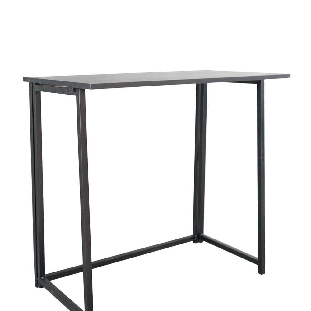 Karl home Collapsible 31.5 in. H W Retangular Black Computer Desk 941228129909