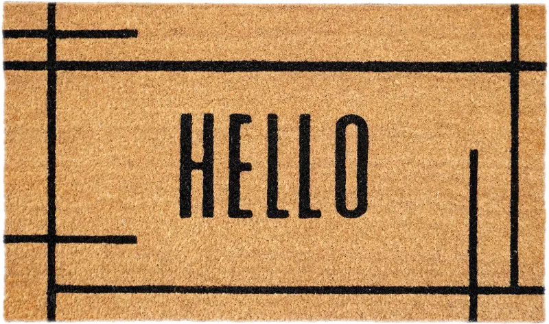 Grid Hello Doormat