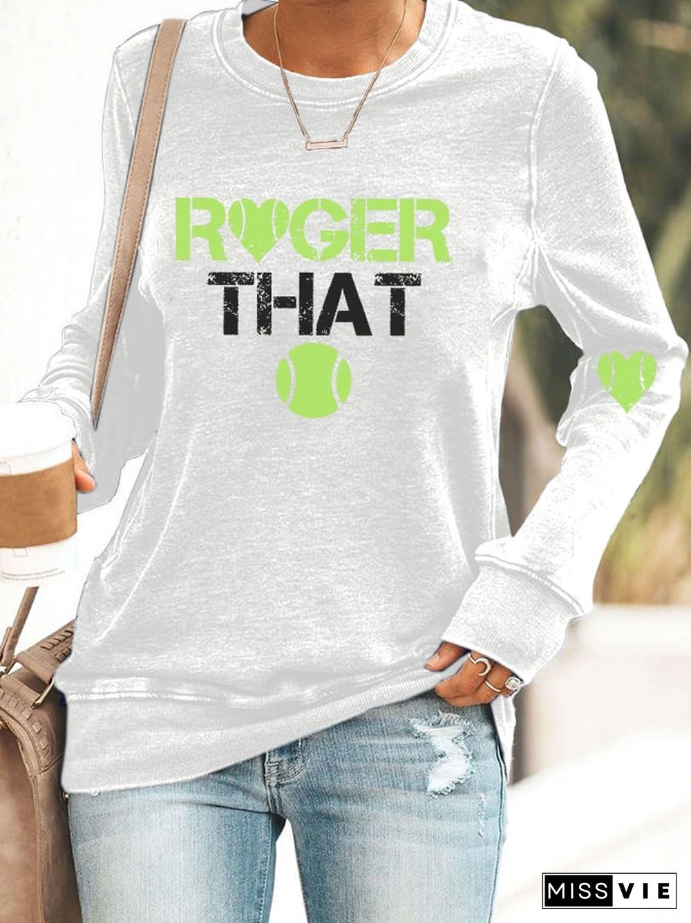 Women's tennis casual sweatshirt