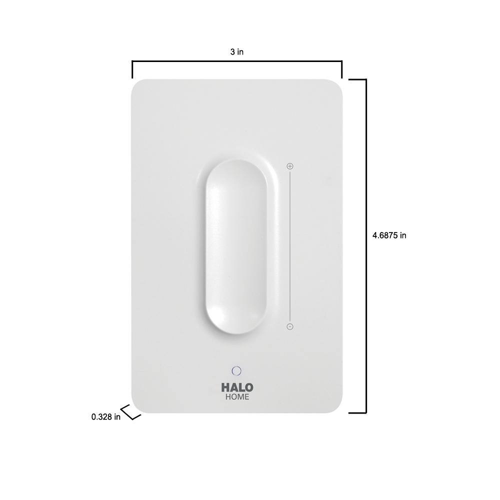 Halo White Anyplace Smart Bluetooth Dimmer Switch HWAS1BLE40AWH