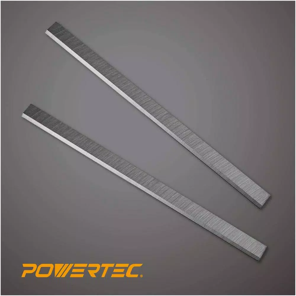 POWERTEC 12-1/2 in. x 3/4 in. x 1/8 in. High-Speed Steel Planer Knives (Set of 2) and#8211; XDC Depot