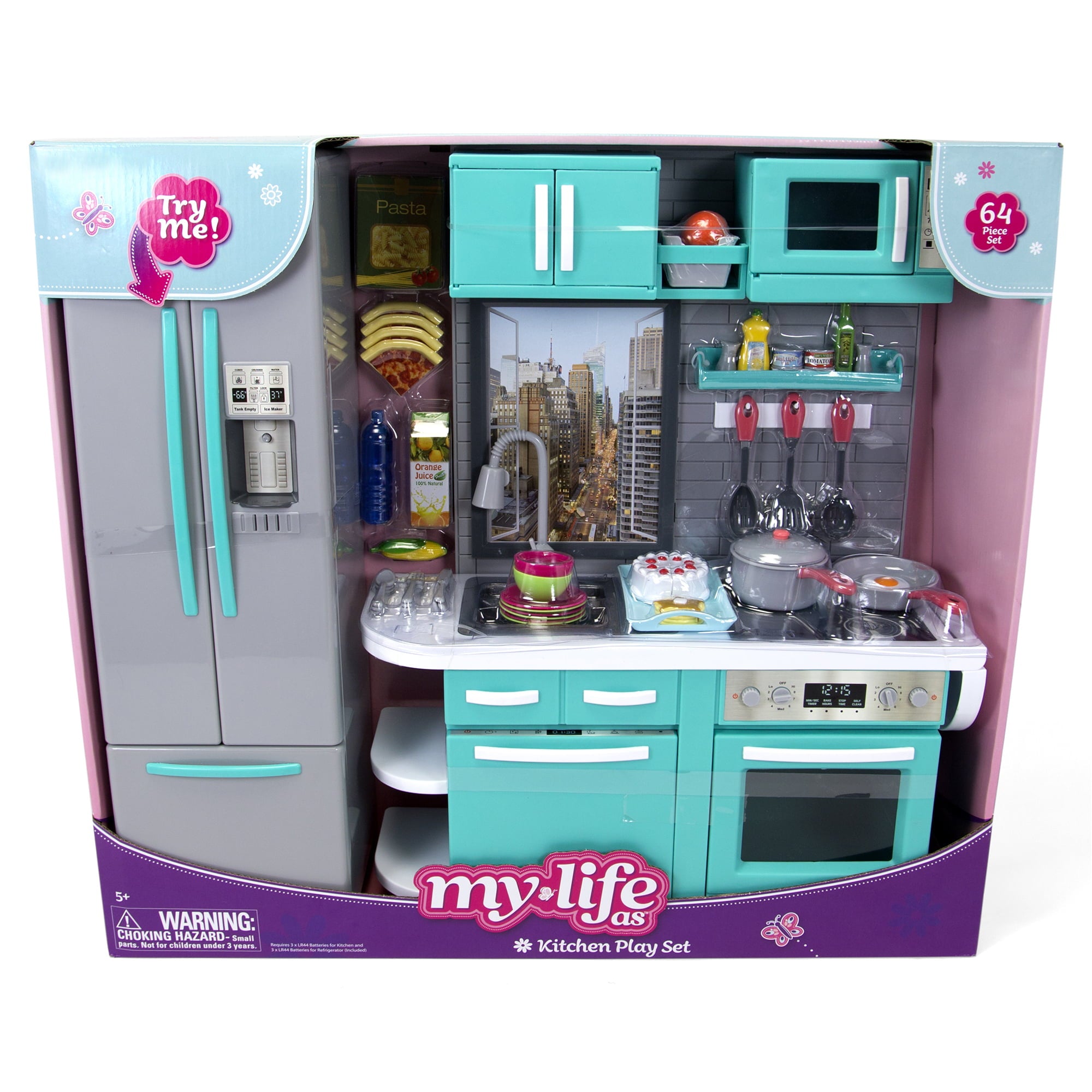 My Life As Full Kitchen Playset with Light & Sound for 18” Doll