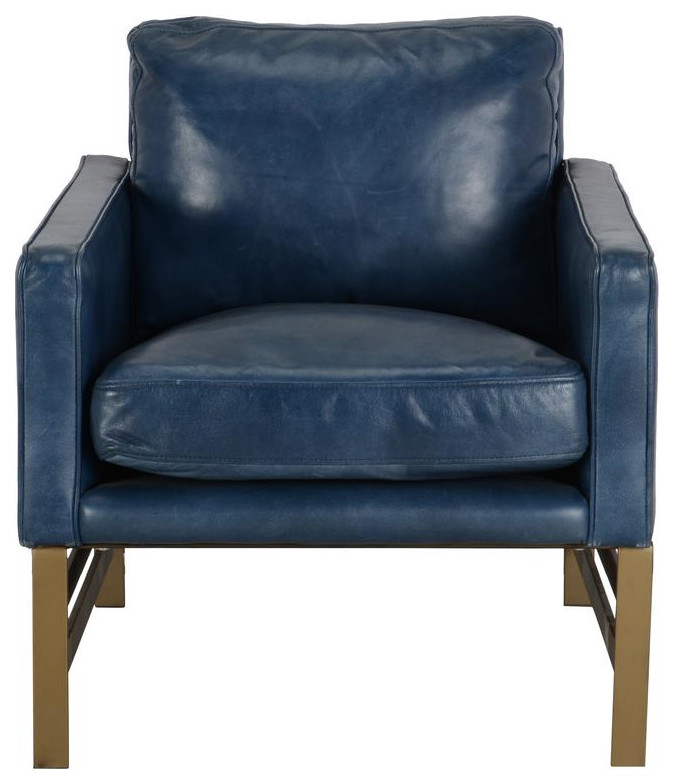 Chad Club Chair Blue by Kosas Home   Contemporary   Armchairs And Accent Chairs   by Kosas  Houzz