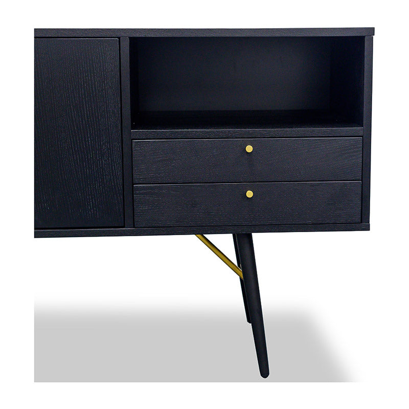 OMARI Sideboard Buffet 160cm - Black Ash