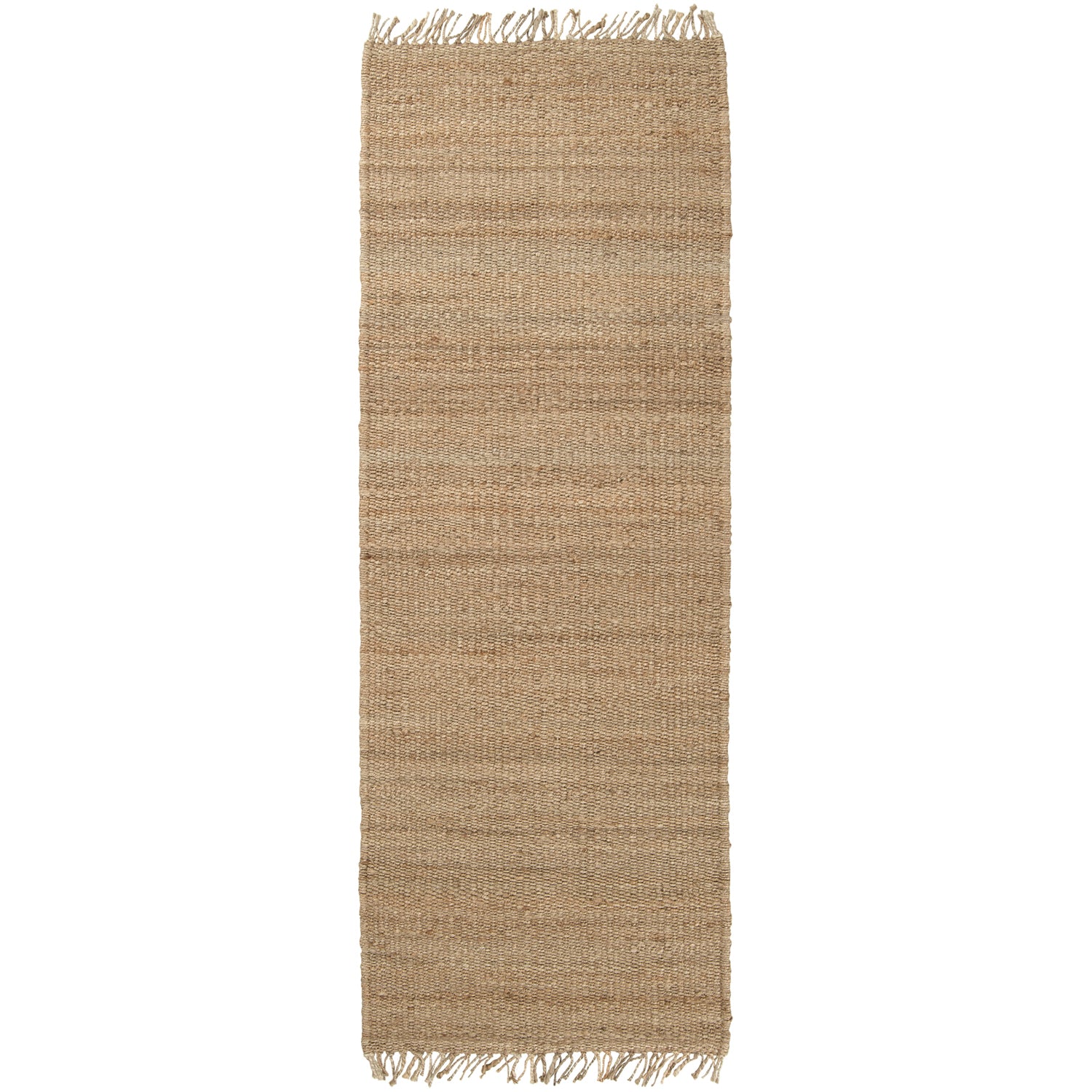 Jute Natural Collection Area Rug in Wheat