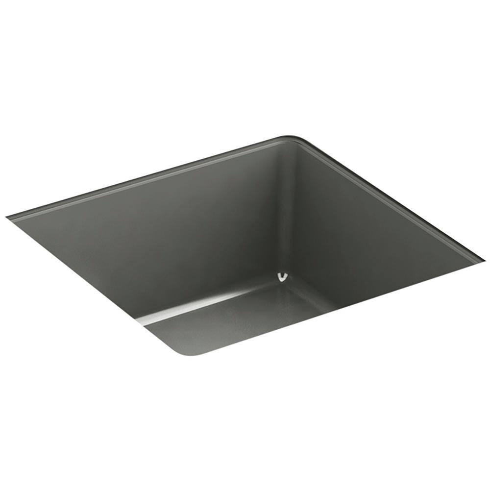 KOHLER Verticyl Undermount Bathroom Sink in Thunder Grey K-8188-58