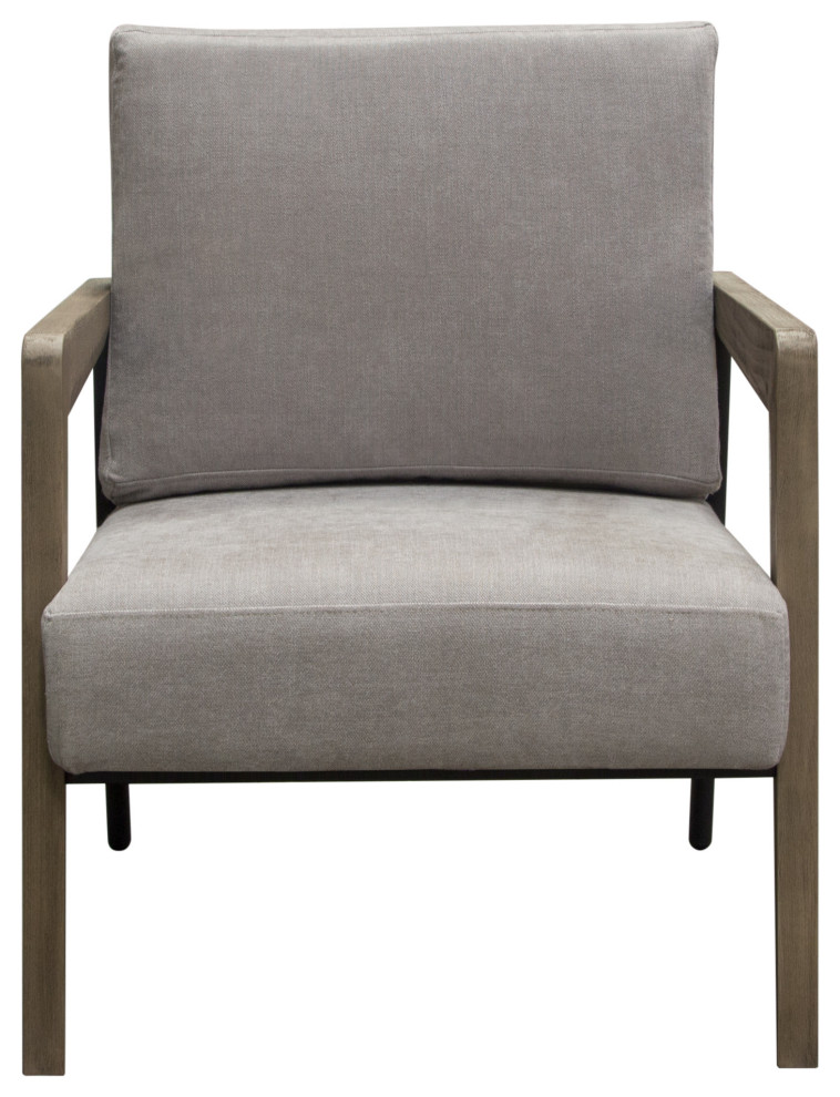 Blair Modern Grey Fabric Wood Arm Accent Chair For Living Room   Transitional   Armchairs And Accent Chairs   by Sideboards and Things  Houzz