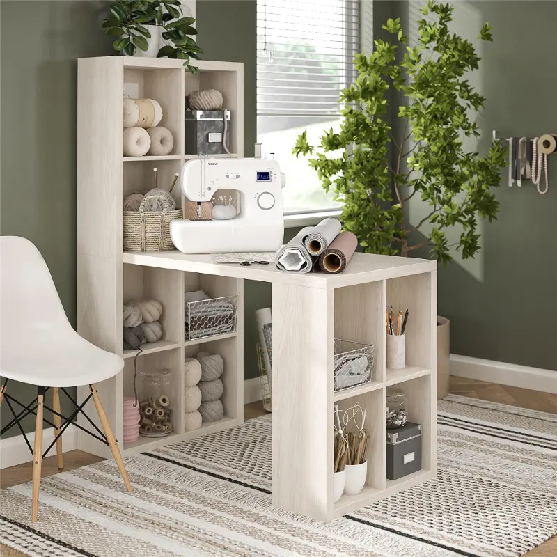 London Ivory Oak Hobby Craft Desk