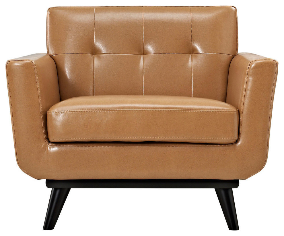 Modway Engage Leather Sofa Set   Modern   Living Room Furniture Sets   by Modern Furniture LLC  Houzz