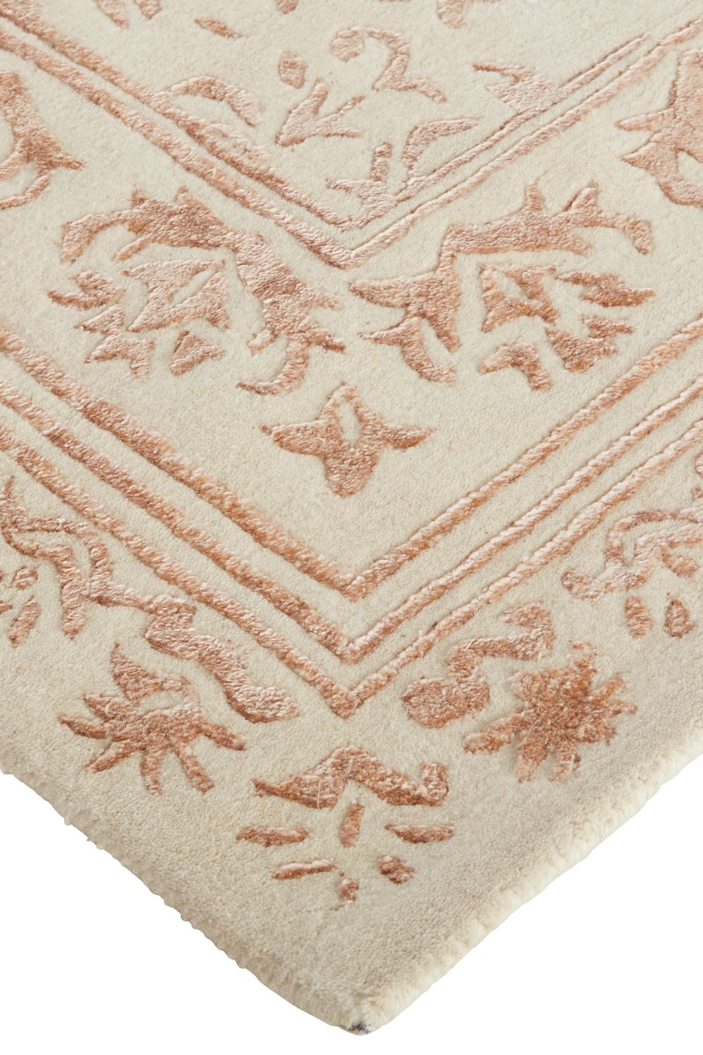 Khalo Hand Tufted Beige and Pink Rug by BD Fine