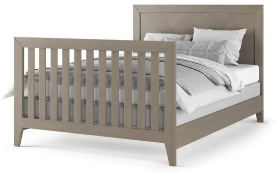 Kieran Crescent Gray Full Size Bed Rails