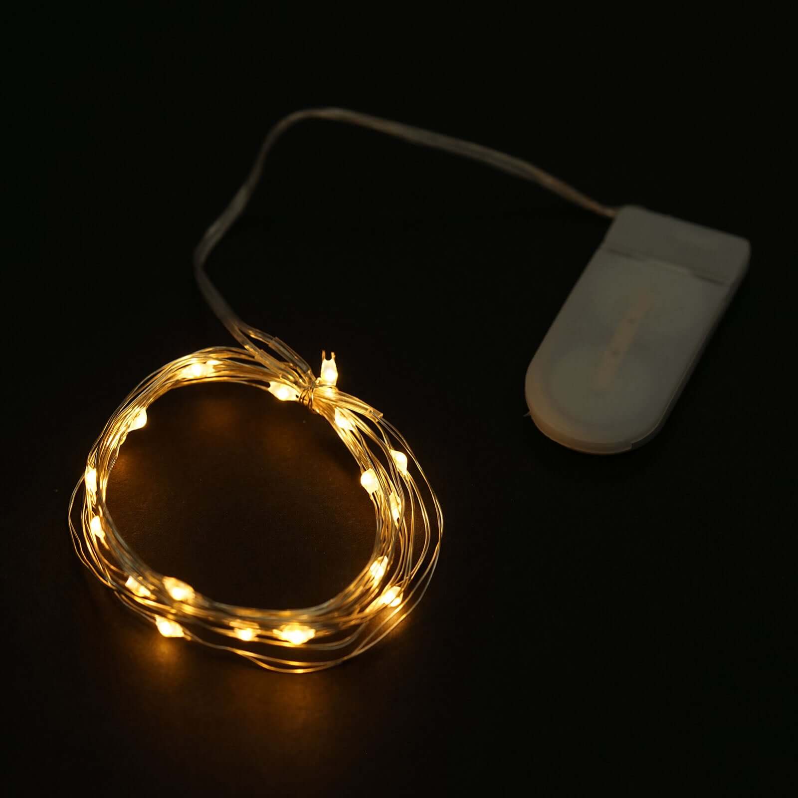 Clear Starry Bright 20 LED String Lights, Battery Operated Micro Fairy Lights 90