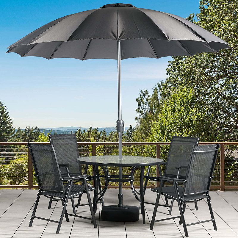 Aoodor Folding Patio Chairs for Indoor and Outdoor 4 Sets