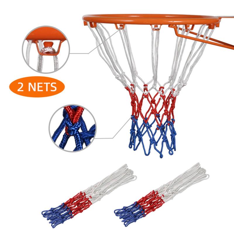 Pack of 2 Heavy Basketball Net Outdoor All-Weather Standard Outdoor Indoor L 50cm Dia 3mm