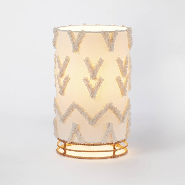 Boho Rattan Cylinder Kids x27 Nightlight