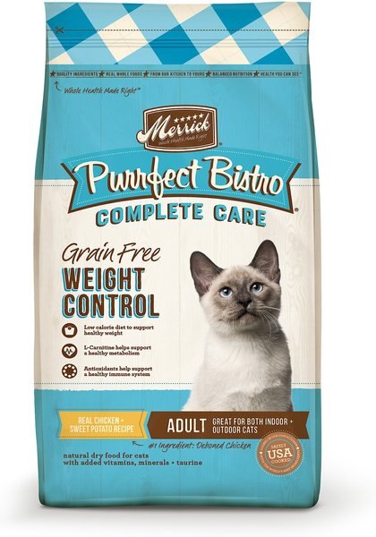 Merrick Purrfect Bistro Grain-Free Healthy Weight Recipe Dry Cat Food