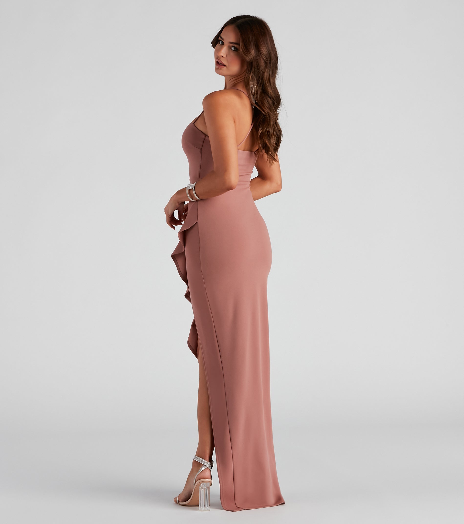 Tiffany Sleeveless High Slit Formal Dress