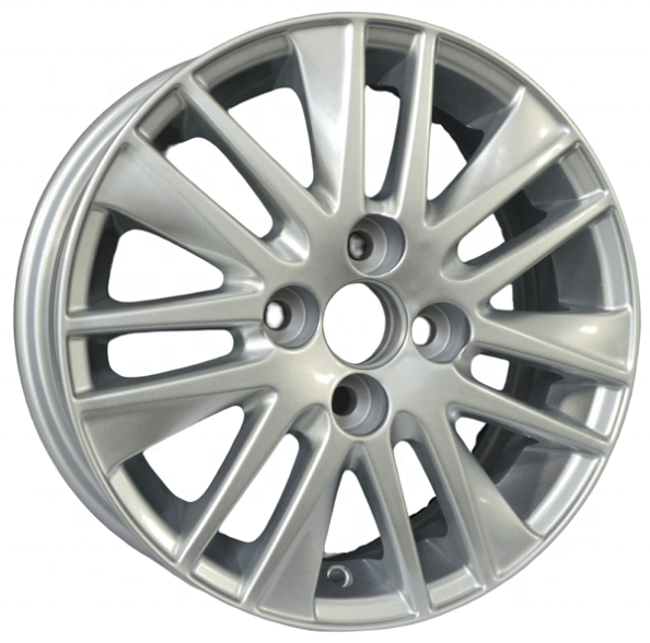 Sliver Painting oy Wheel Rims Multi Spoke 15x5.5 inch Passenger Car Wheels 4x100 Professional