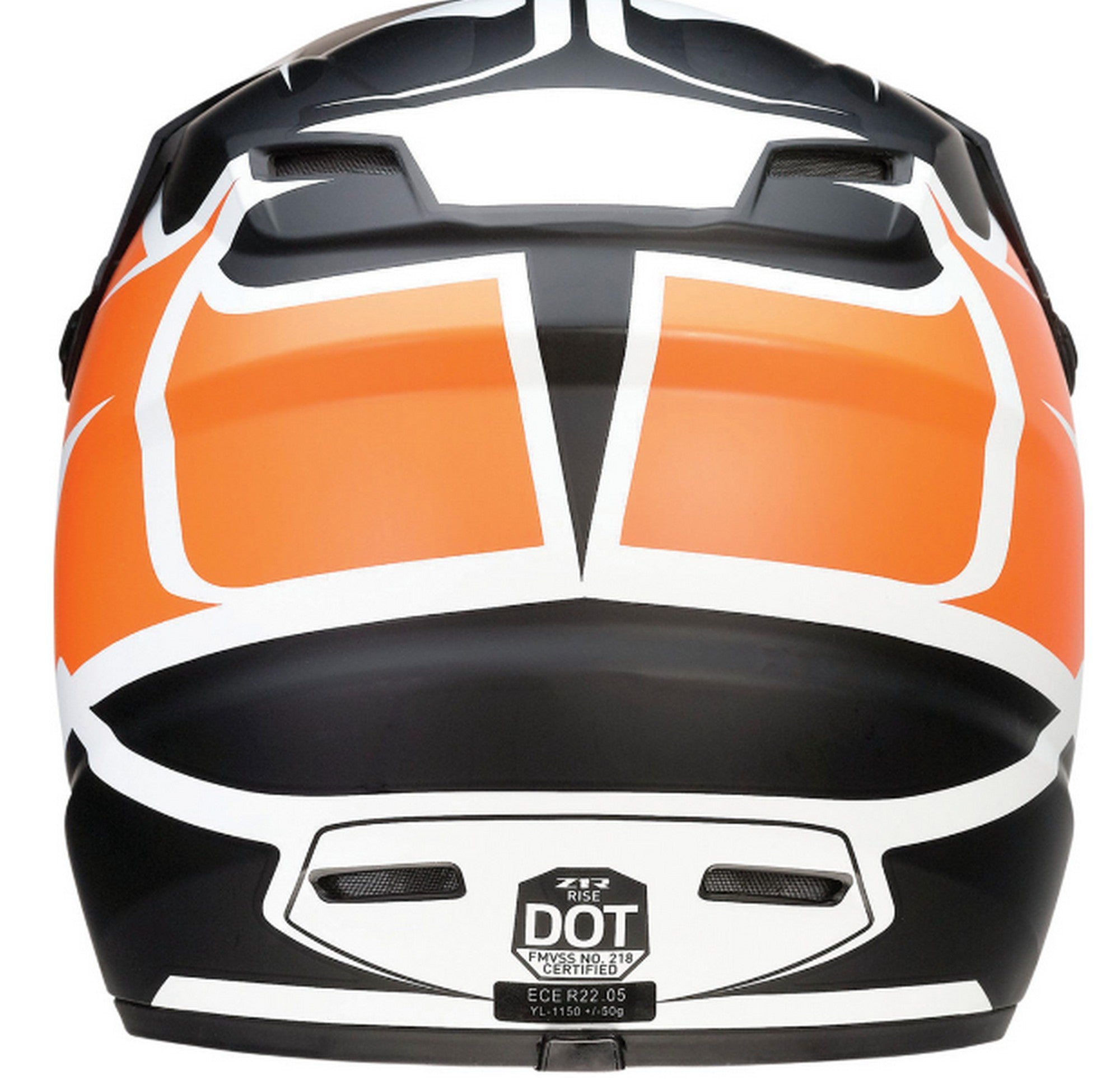 Z1R Rise Flame Youth MX Offroad Helmet Orange LG